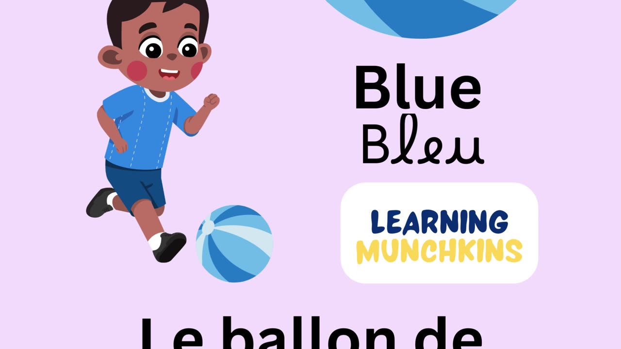 French English Colors for Kids | Learn Color Names | Language Learning Fun |Les Couleurs en Francais