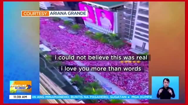 Ariana Grande,namangha sa supporters ng Robredo-Pangilinan