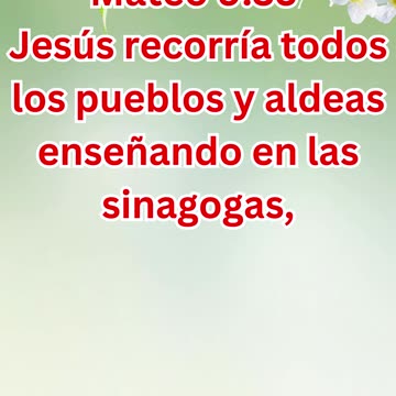 "El Ministerio de Jesús: Predicando, Enseñando y Sanando" Mateo 9:35.#shorts #youtube #yt #short