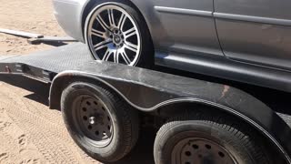 Loading a bmw m3 on my trailer