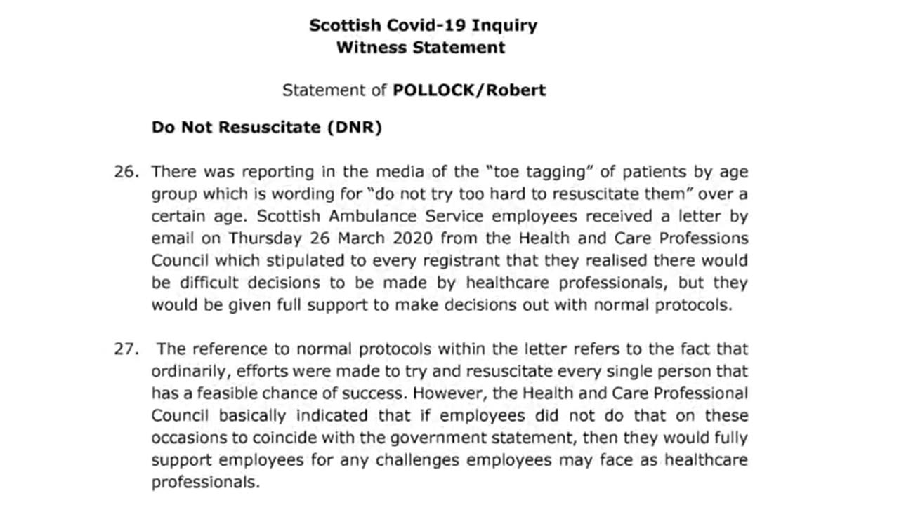 DNACPR Orders (Do Not Resusitate Orders) Highlights - Scottish Covid-19 Inquiry