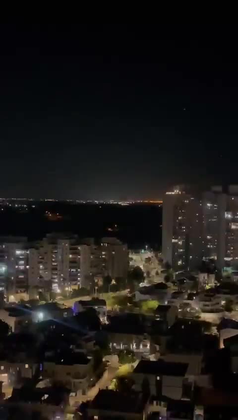 Israel Iron Dome engaging against Hezbollah missiles
