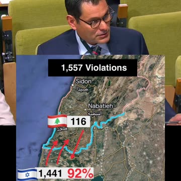 Israel committed 1441 violations in one day against Lebanon.