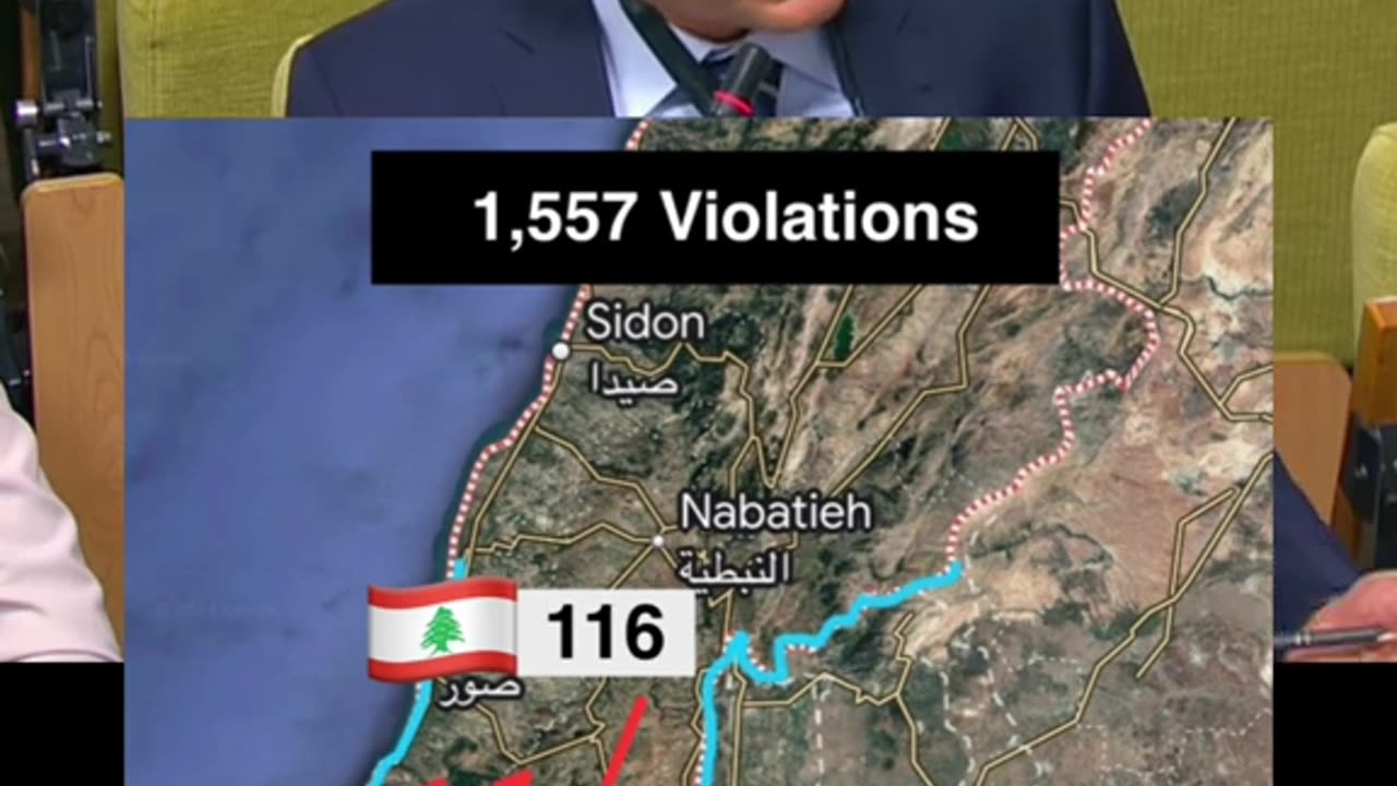 Israel committed 1441 violations in one day against Lebanon.