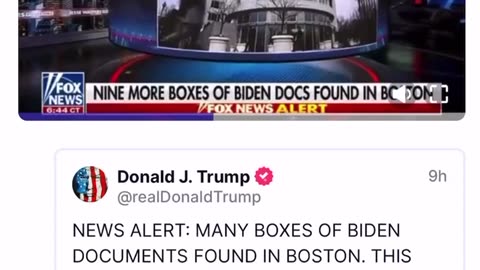 Many Boxes of Biden Documents found in Boston