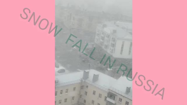 Snow 🌨️ fall in Russia 🥶🪆