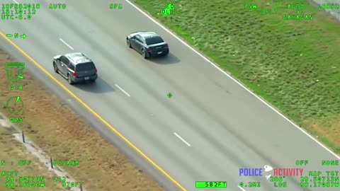 Texas Police Helicopter Video Captures Shootout on Highway