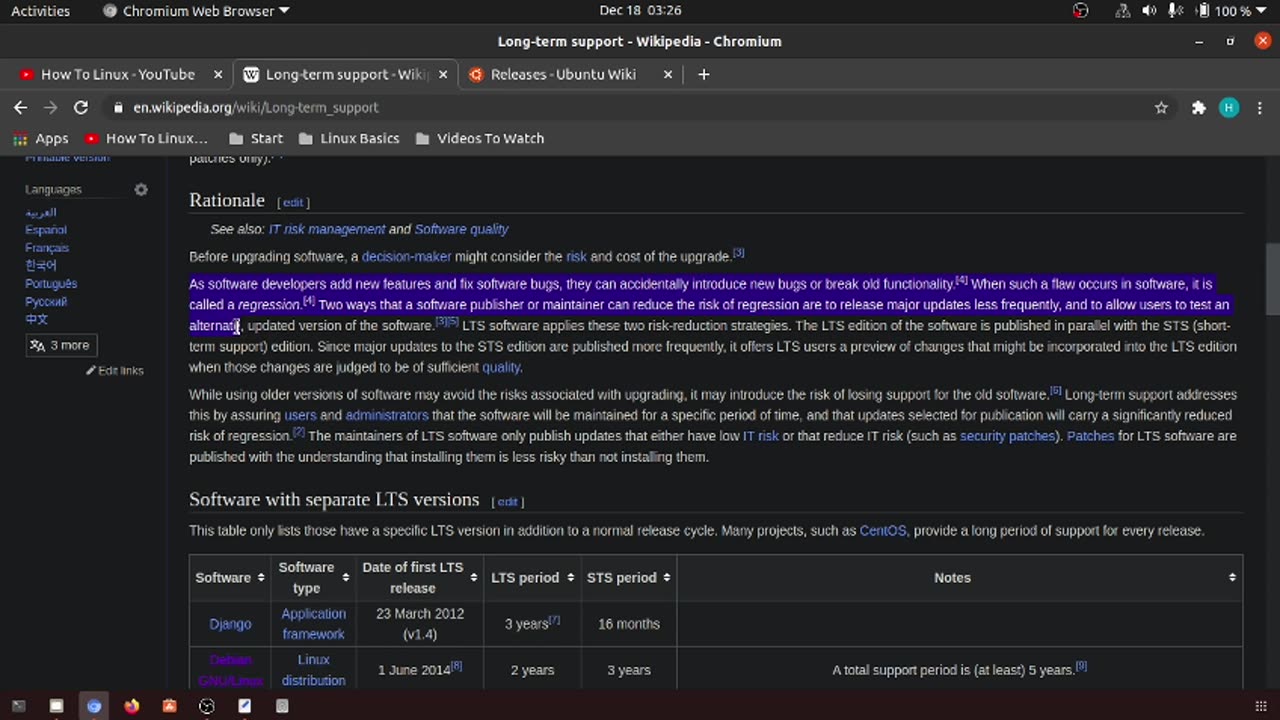 24_What is "long term support" LTS software