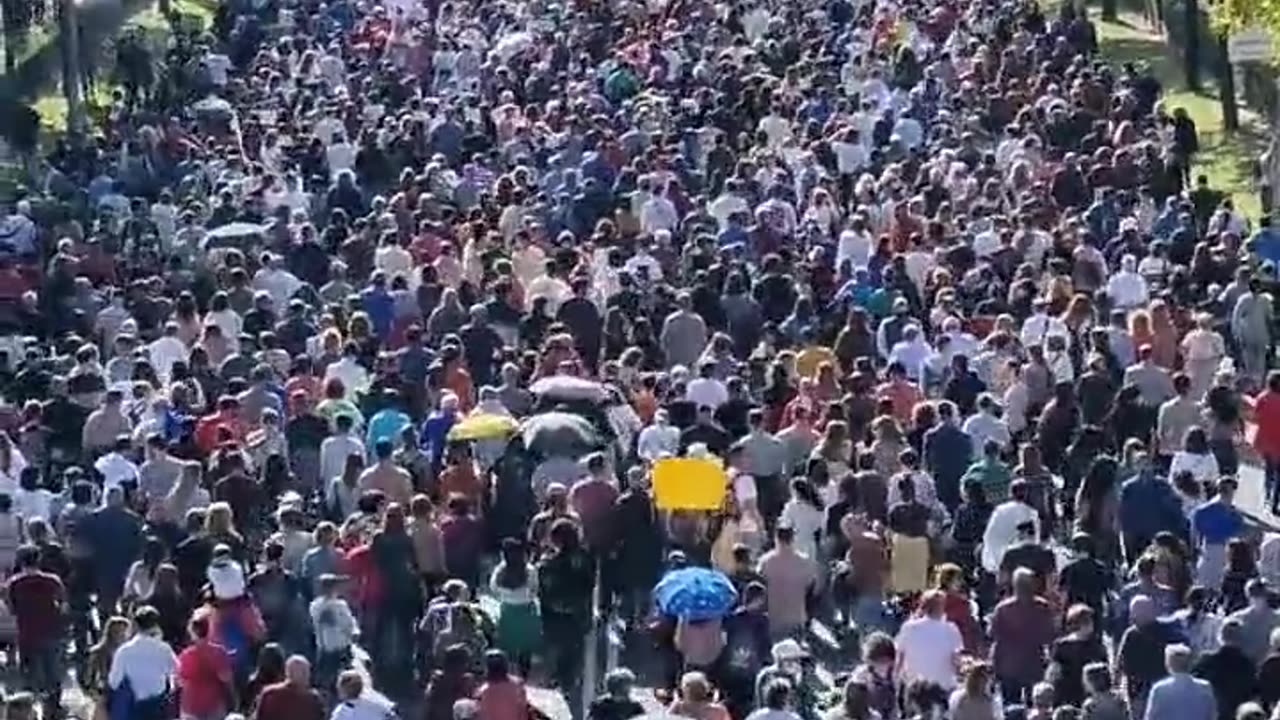 Mass demonstration in Madrid to defend the public health system