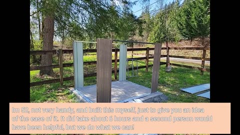 Buyer Feedback: Catrimown Backyard 6x4 Storage Sheds, Galvanized Steel Outdoor Storage Shed wit...