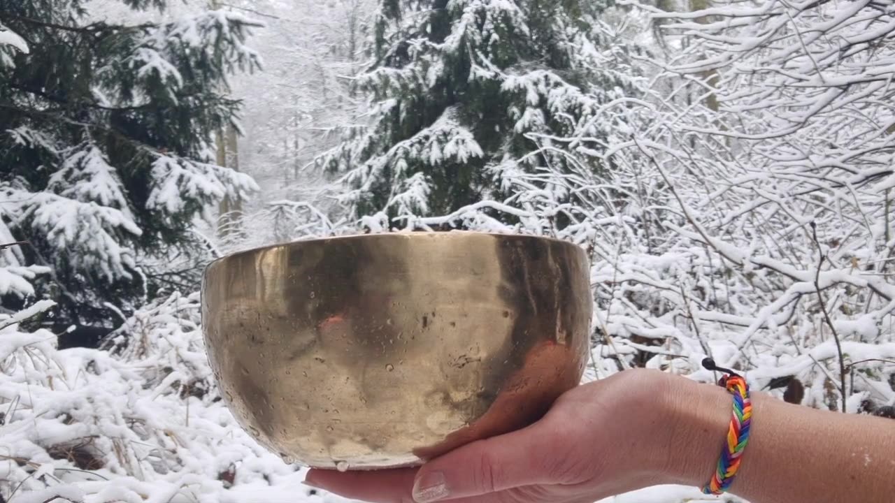 Singing Bowl in snow Lofi and mind relaxing sound