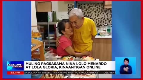 Mag-asawang senior na nagkahiwalay dahil sa quarantine, muling nagkita