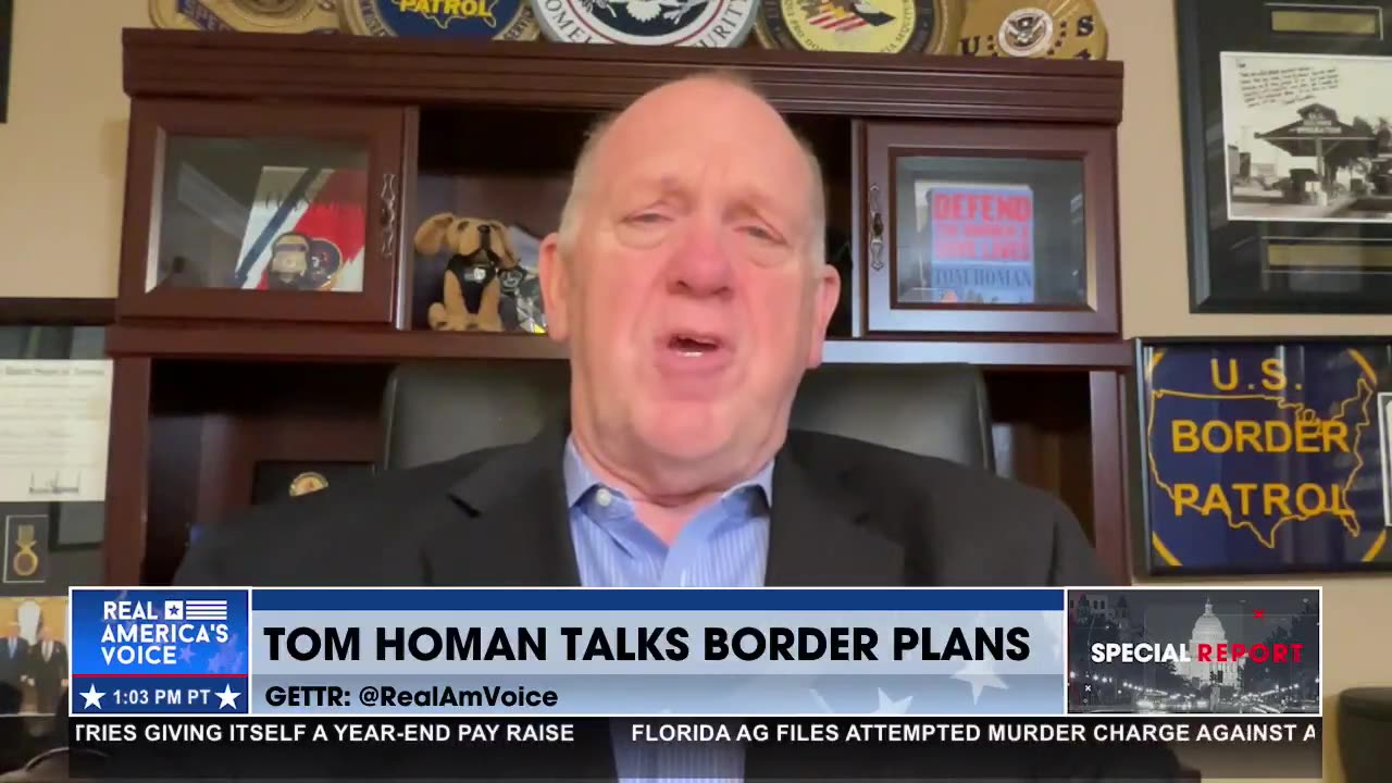 TOM HOMAN SHARES HIS PLANS FOR SECURING OUR BORDER