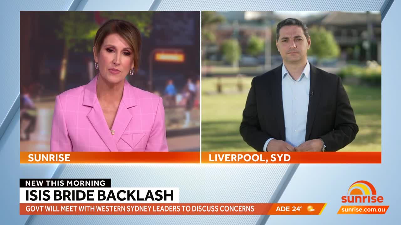 Government to meet with Western Sydney leaders following ISIS bride backlash | Sunrise