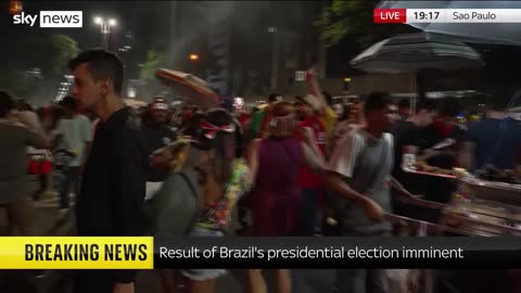 Lula supporters jubilant in Sao Paulo as they smell victory