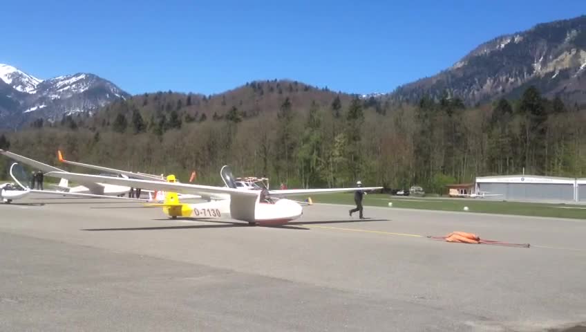 Winch Launch in Unterwössen at dassu