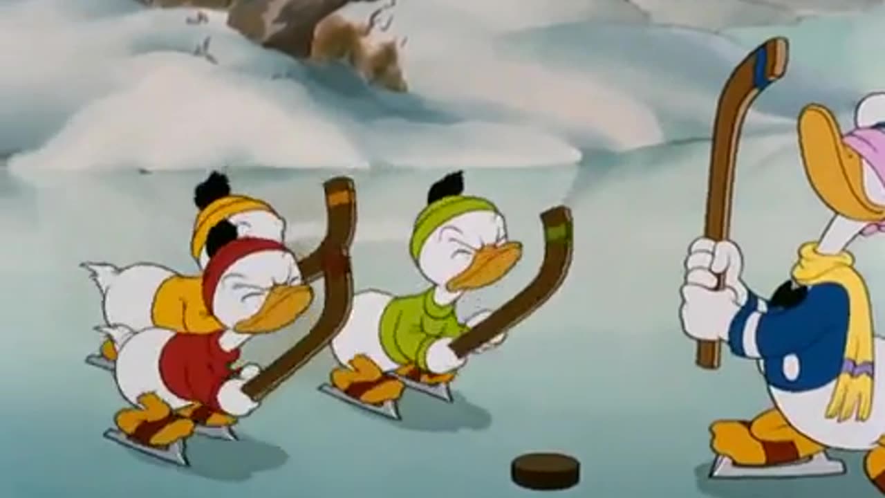 Donllad duck snow show fight (part 1)