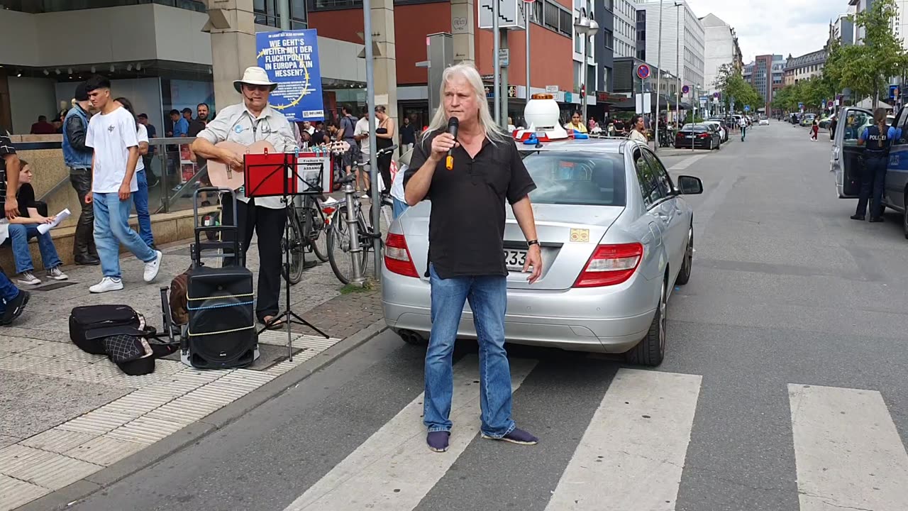 Rede von Gundolf auf der Demonstration am 22.7.23 in FFM