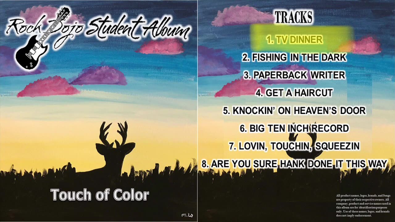 Rock Dojo: Student Album #21 "Touch of Color" Full album