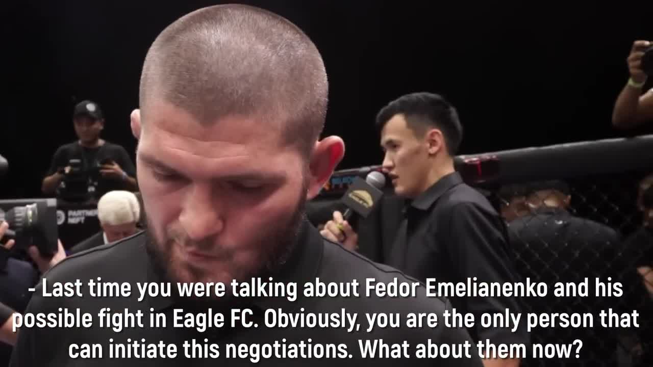 Khabib about signing Fedor Emelianenko in EFC and his next fight