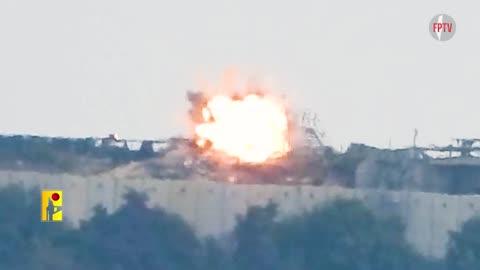 (EN) Islamic Resistance in Lebanon (Hizbullah) striking Birkat Risha site, Sep 3, 2024.