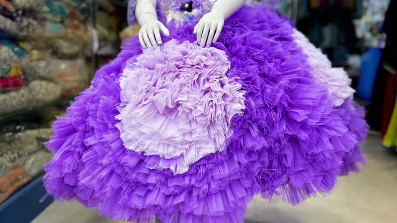 PURPLE FROCK (FLUFFY)