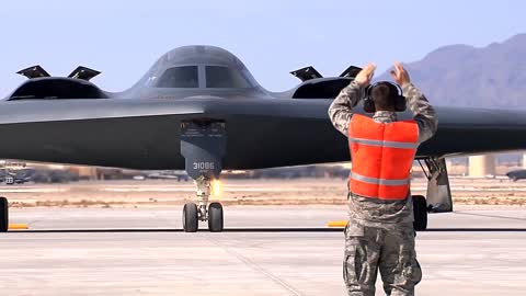 B-2 Bomber Flight Operations At Nellis AFB