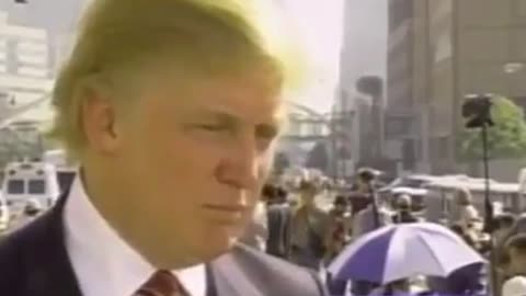 Donald Trump at Ground Zero in 2001