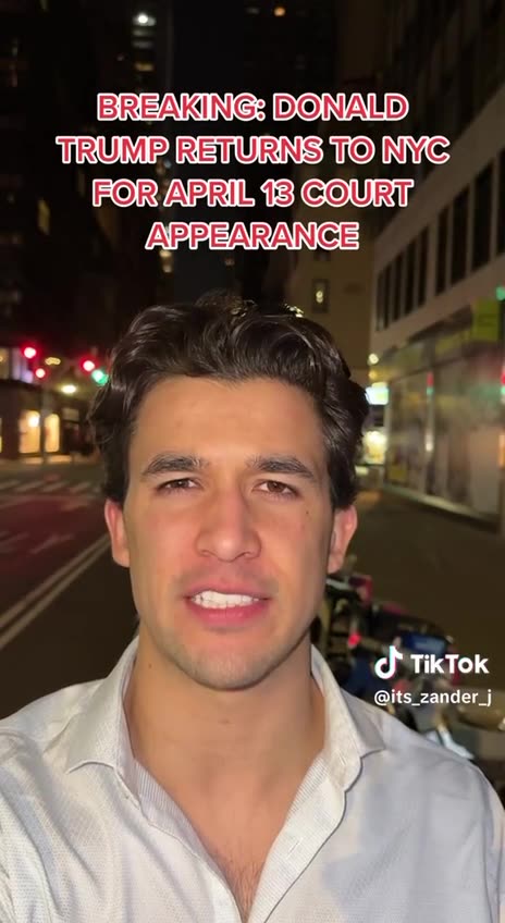 Trump is back in New York city. He arrived late last night.