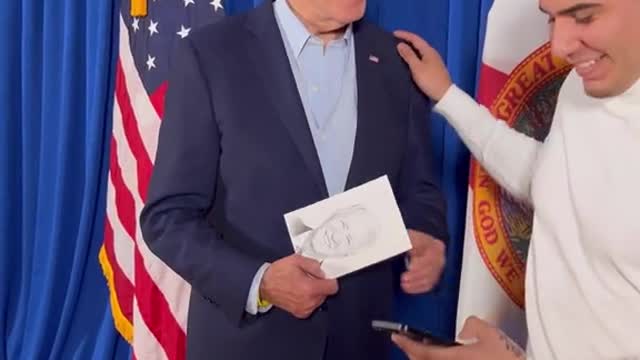 It was an absolute honor and a dream come true to draw President Joe Biden!