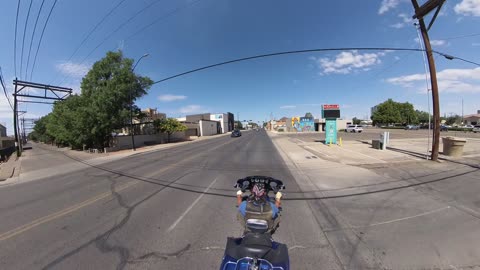 Riding through Roswell, New Mexico