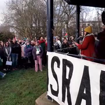 "Palestine Solidarity Campaign" Israel hatred rally in Bristol.