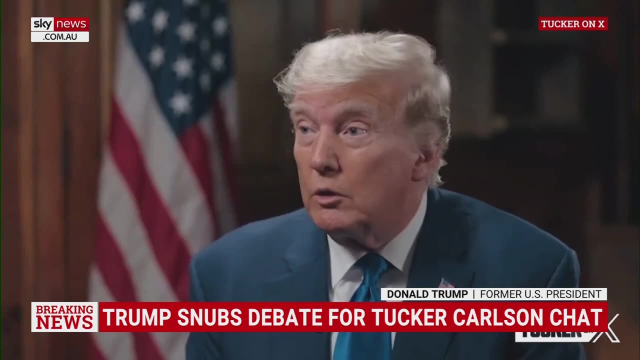 Donald Trump sits down with Tucker Carlson after snubbing GOP debate