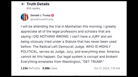 Early Morning Truth Posts by Trump