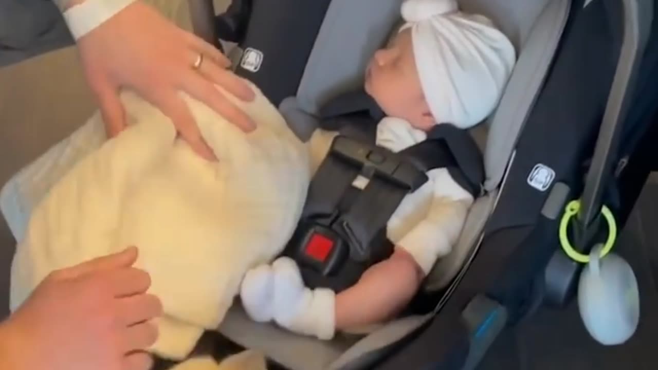 Puppy meets his baby sister for the first time