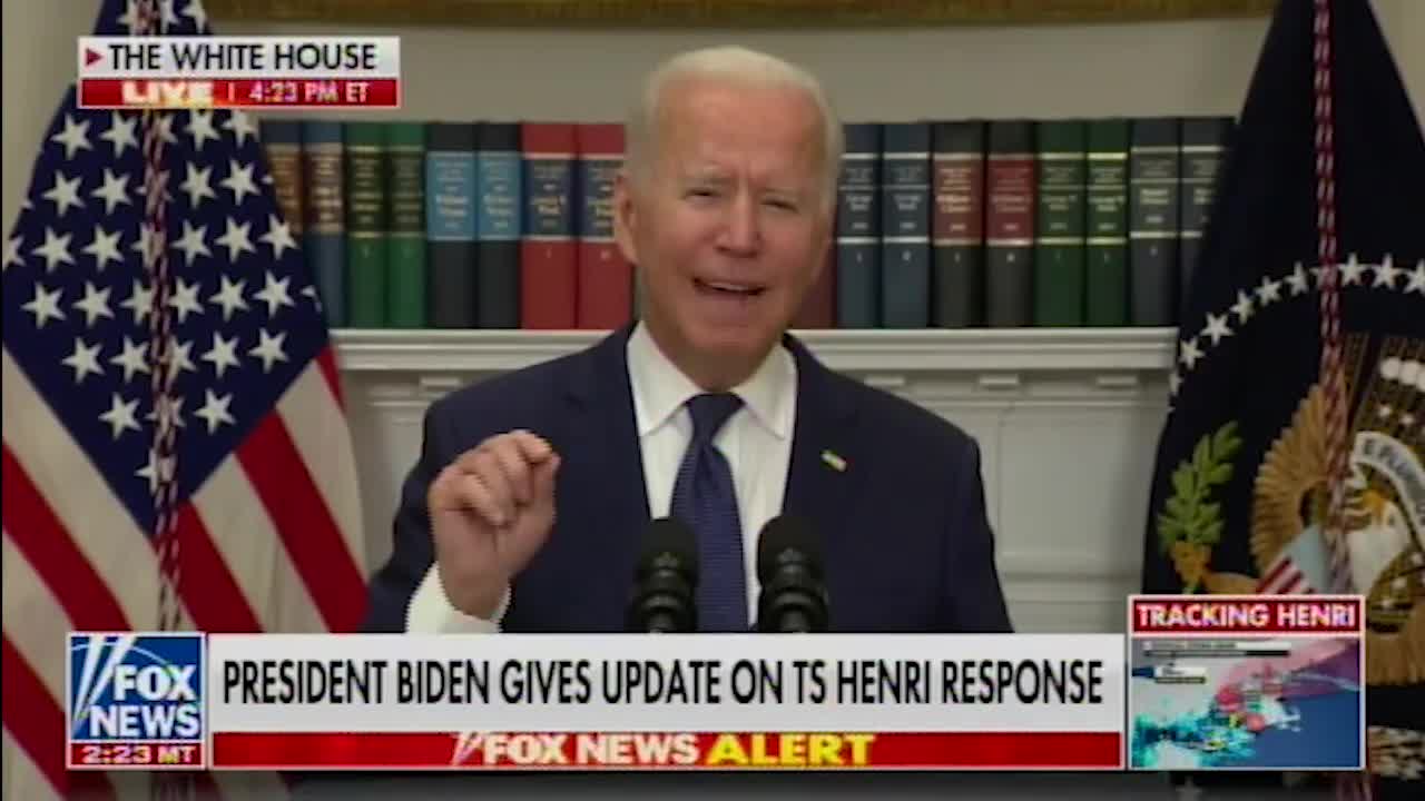 Biden's Mental Decline: Stumbles Over Words, Rants About Pandemic During Tropical Storm Speech