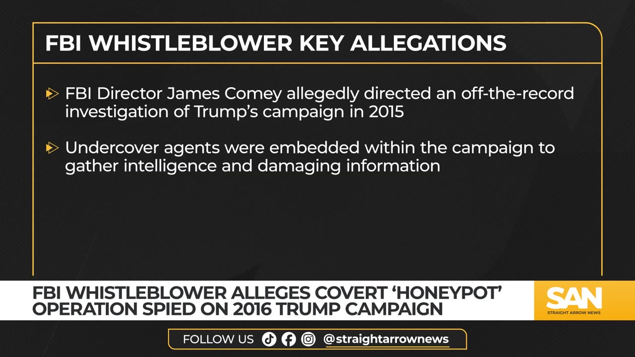 Whistleblower: FBI Director James Comey Ordered Spies to Infiltrate Trump’s Campaign