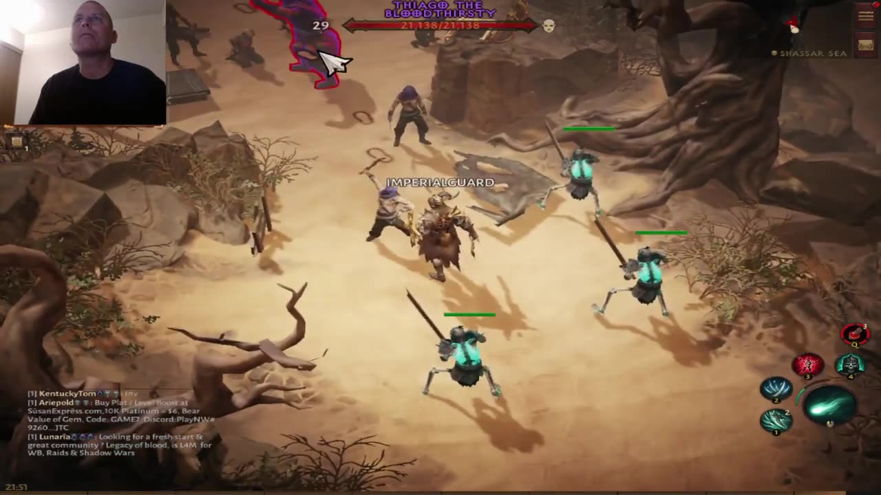 THIAGO THE BLOODTHIRSTY BOSS BATTLE
