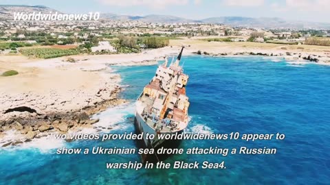 Video of Ukraine drone attack on Russian ship in Black Sea worldwidenews10