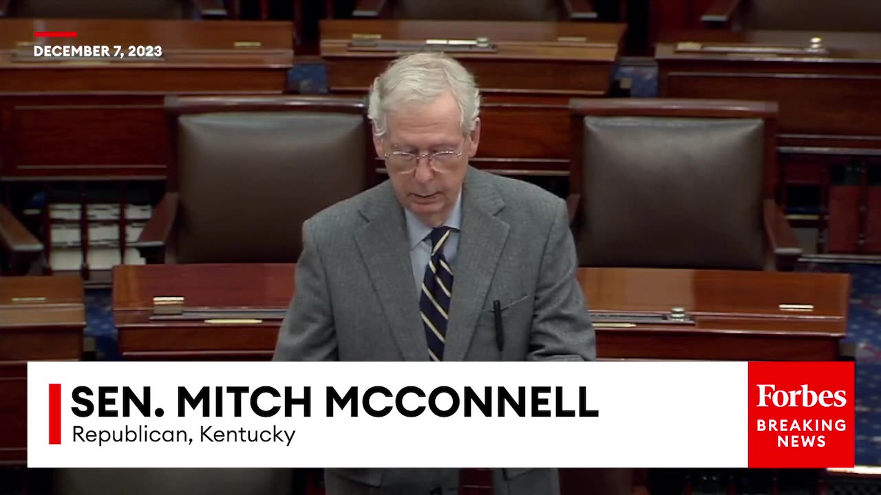 'Everything's Going Up Except The Paychecks'- Mitch McConnell Assails 'Bidenomics'