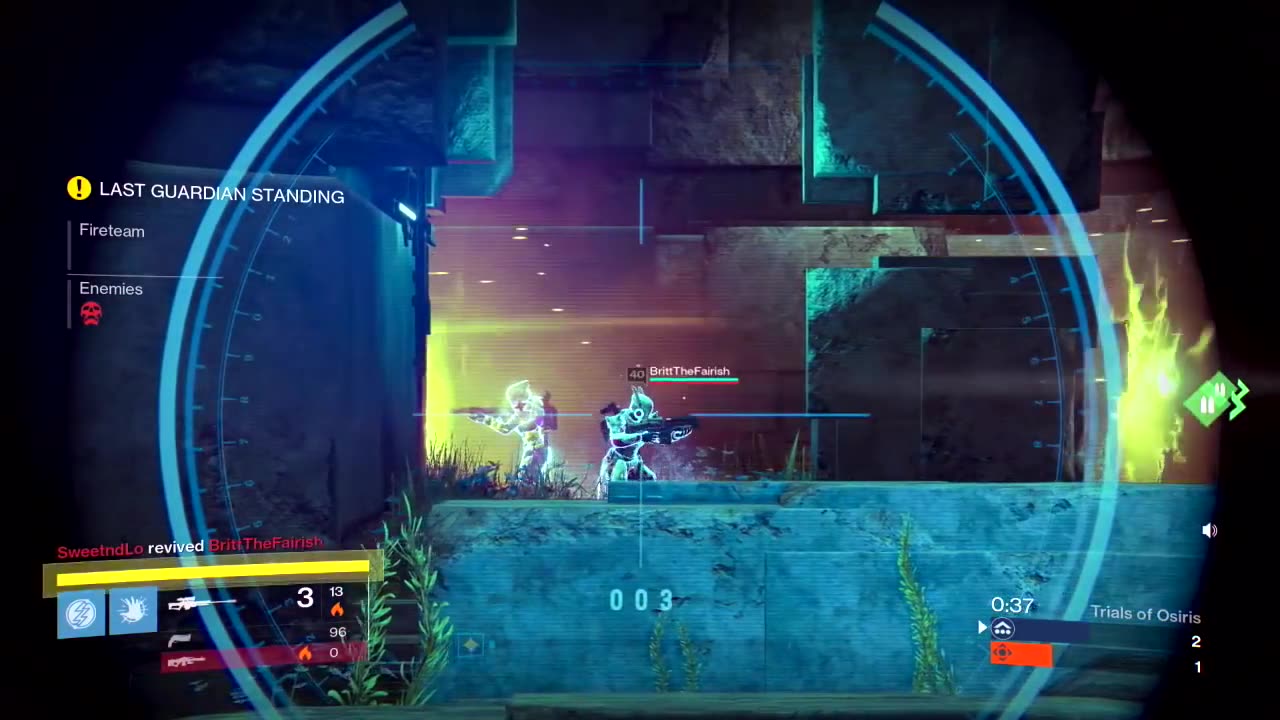 1v3 Trials w Taken Black Spindle (Cold between Stars) against Fusion Nade Maniacs Destiny