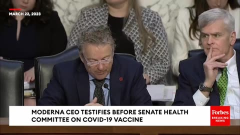 JUST IN- Rand Paul Grills Moderna CEO About 'Conflict Of Interest' Related To Vaccine Policy