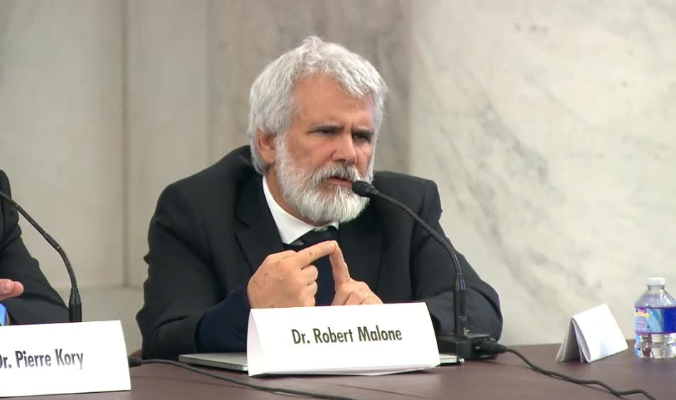 Senator Johnson’s COVID panel with Dr. Robert Malone. "This must stop for the sake of the world!"