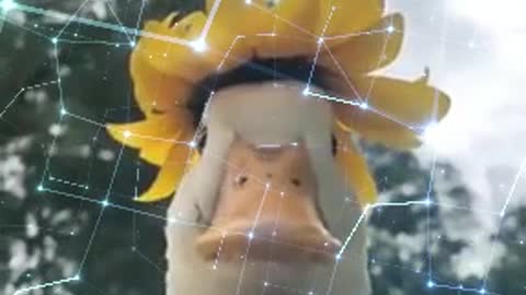 A Duck Wearing A Special Hat