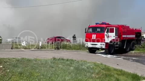 🔥👀 Destruction of a Russian warehouse with means of electronic warfare on