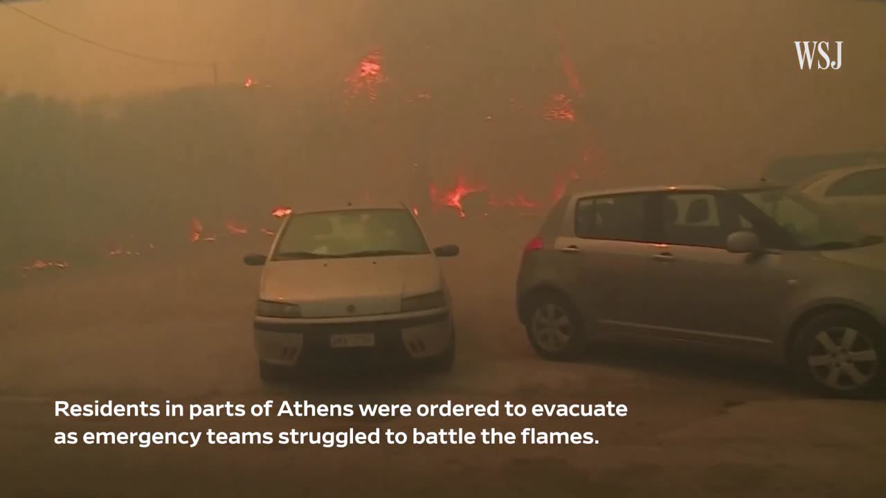 Evacuations Ordered as Raging Wildfires Approach Athens