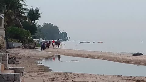 The view from the beach at Hua Hin