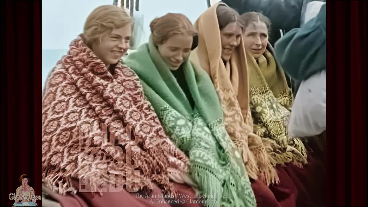 The Aran Islands 1929 - Old Ireland in Restored 4K 60fps Color Video