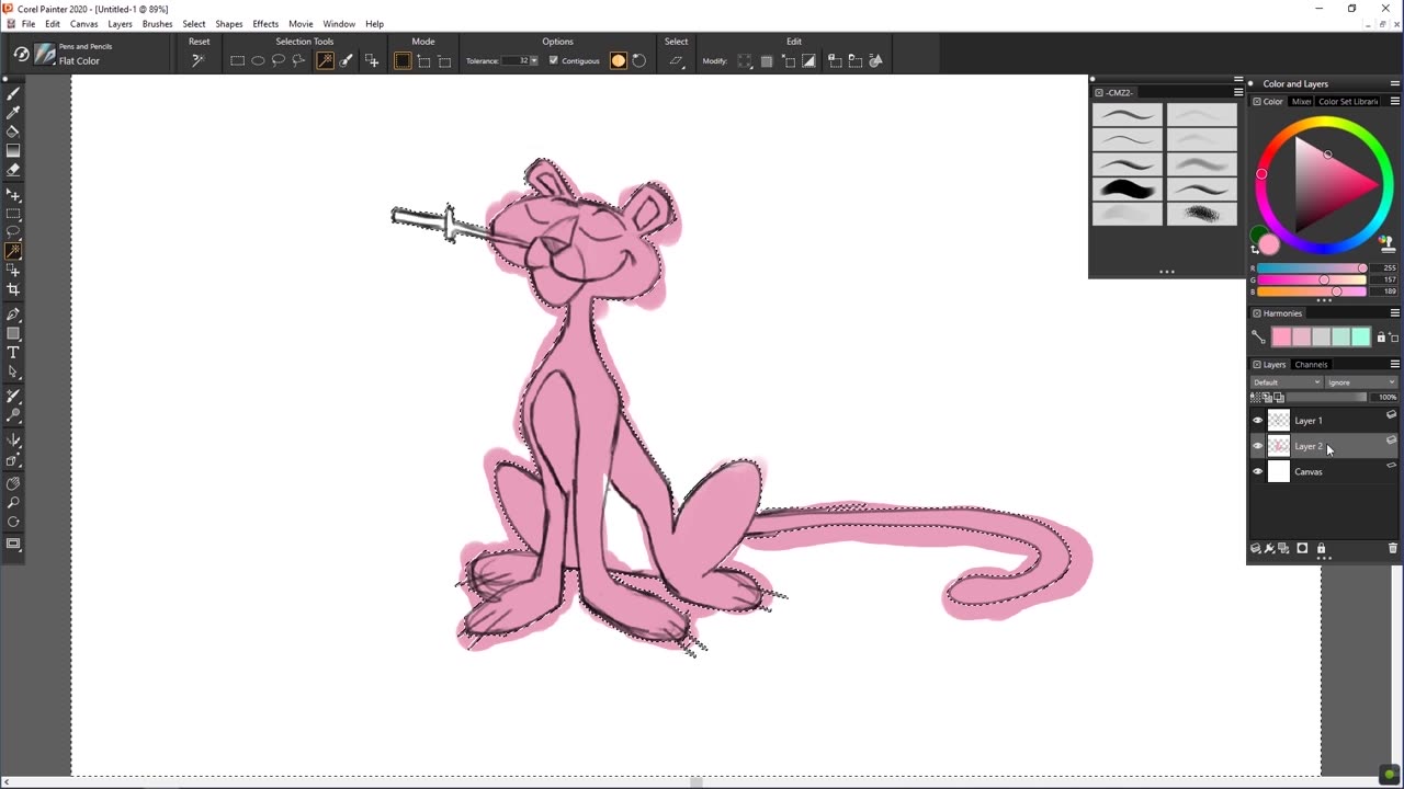 CMZ2 sketchbook: The Pink Panther V1