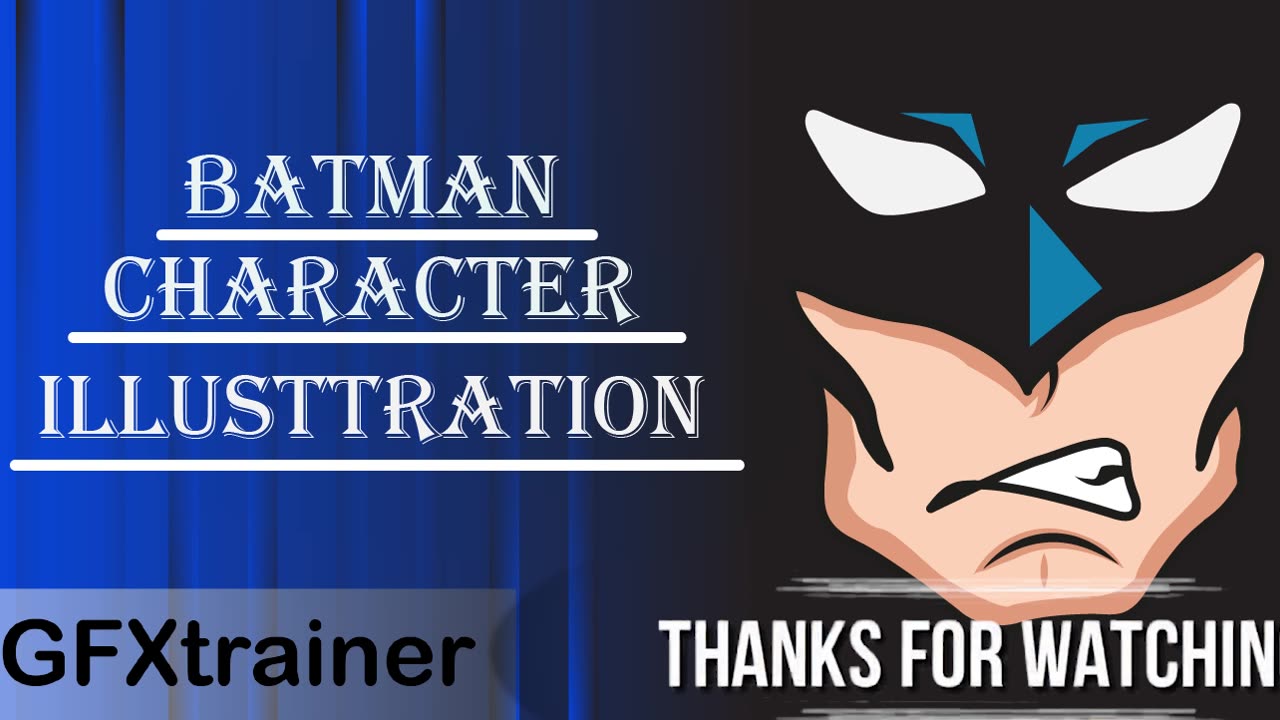 batman character in adobe illustrator #illustrator #illustrator #vectordesign #vectordesign